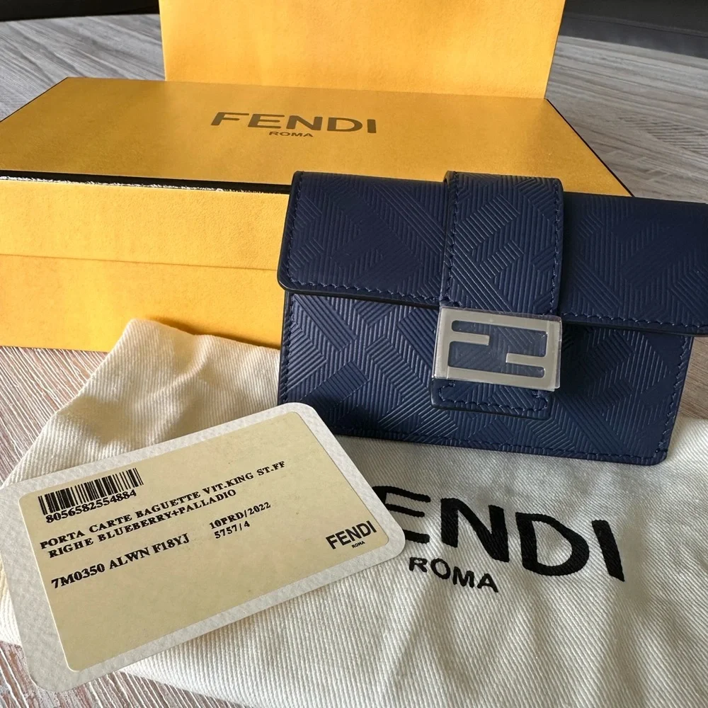 FENDI Blue Wallet - Cardholder - Picture 11 of 11